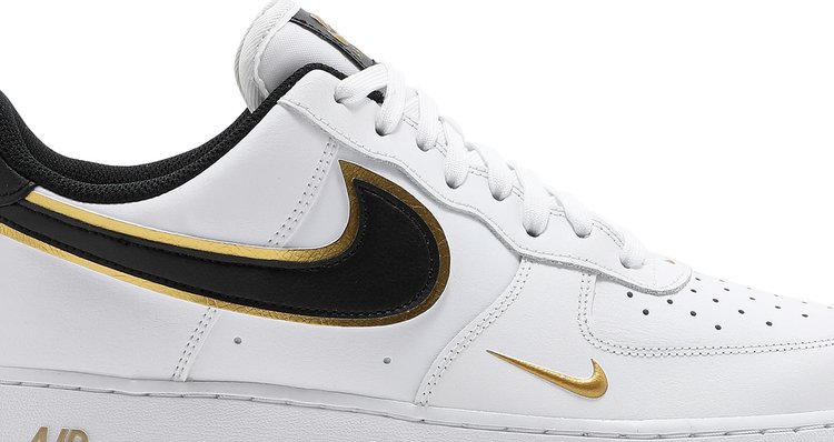 Air Force 1 07 LV8 Metallic Swoosh Pack   White Metallic Gold