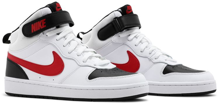 Nike Court Borough Mid 2 GS White University Red