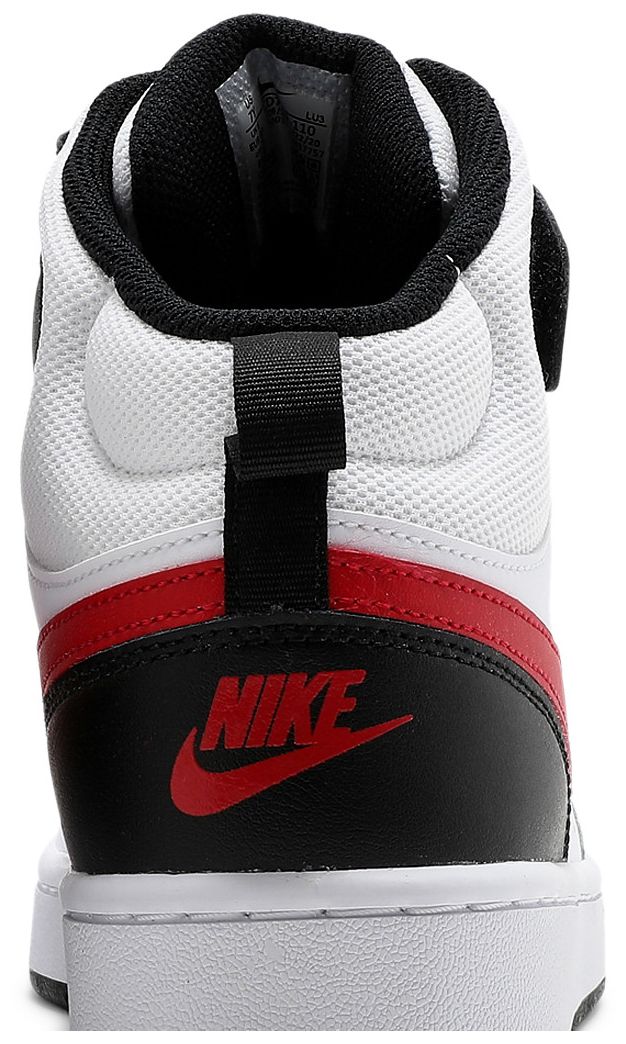 Nike Court Borough Mid 2 GS White University Red