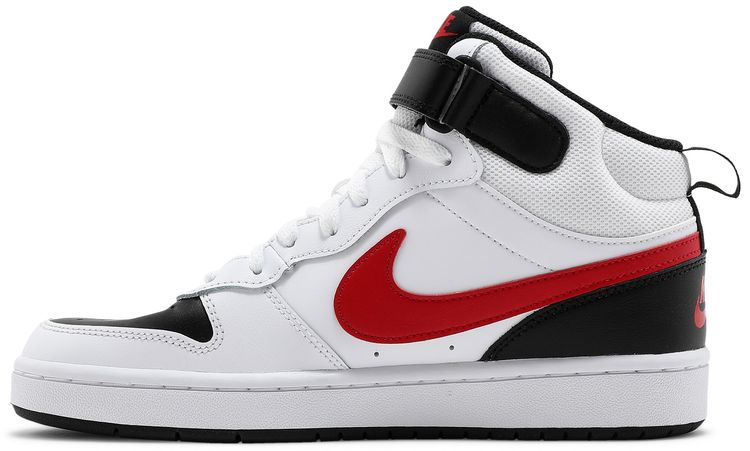 Nike Court Borough Mid 2 GS White University Red