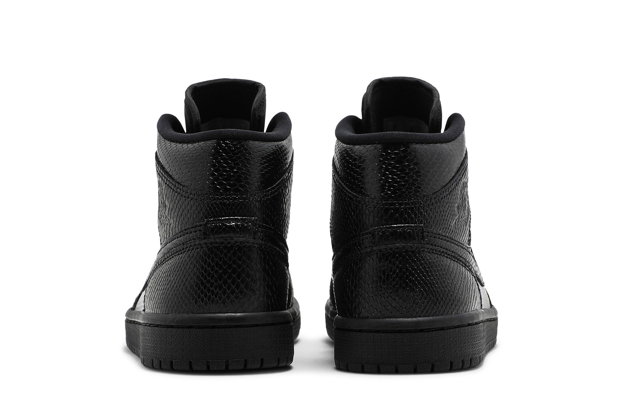 nike air jordan 1 mid wmns snakeskin black
