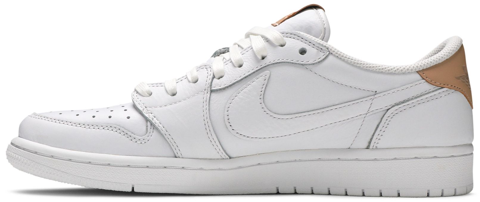 tan and white air jordan 1 low