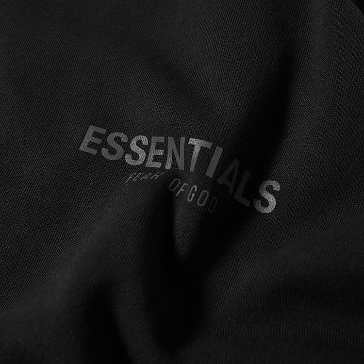 Fear of God Essentials Long Sleeve Polo Black