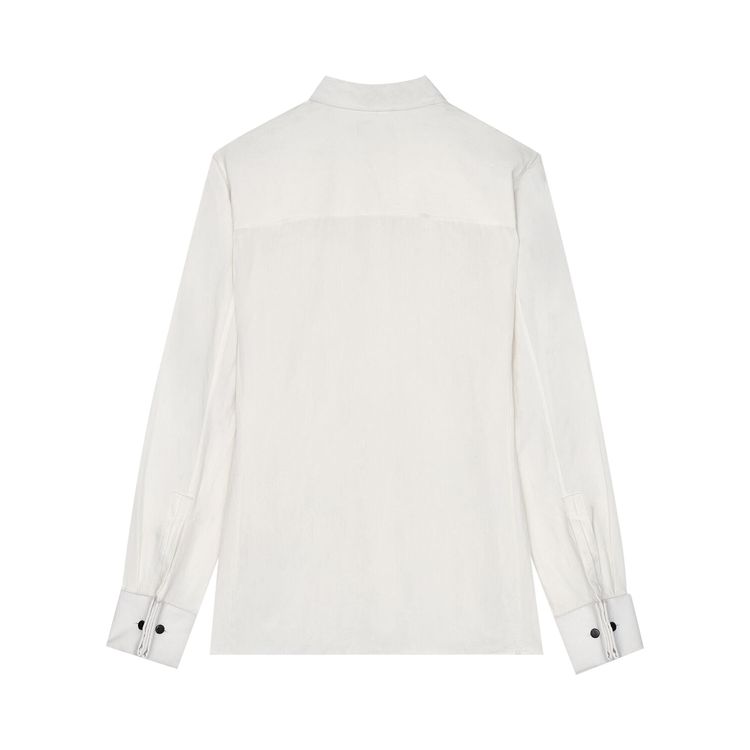 Saint Laurent Pocket Blouse Craie