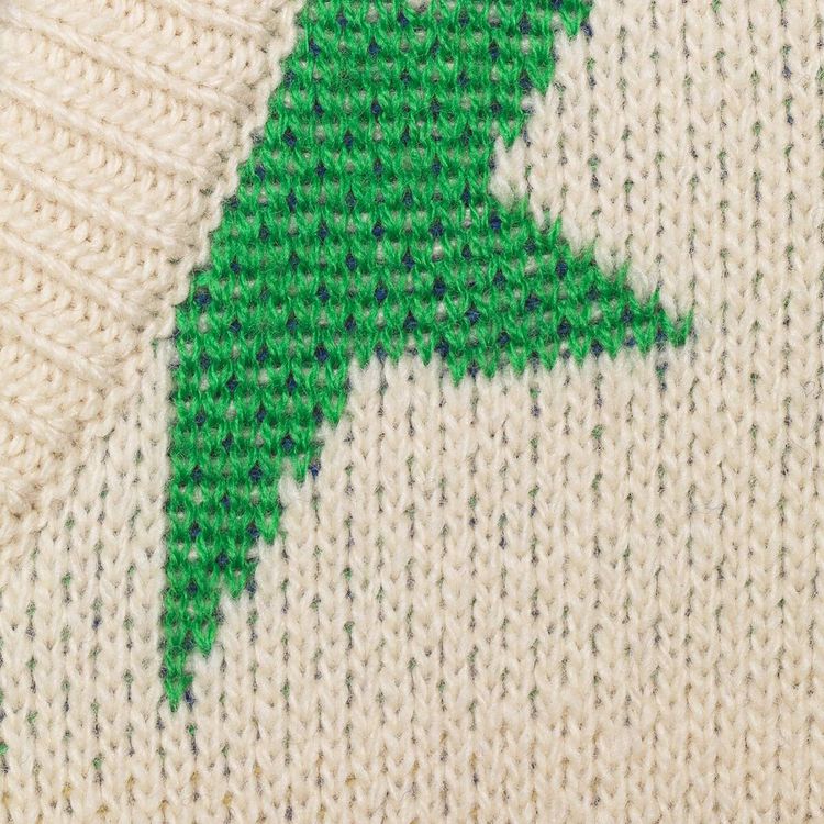 Gucci Wool Sweater With Stars IvoryMulticolor