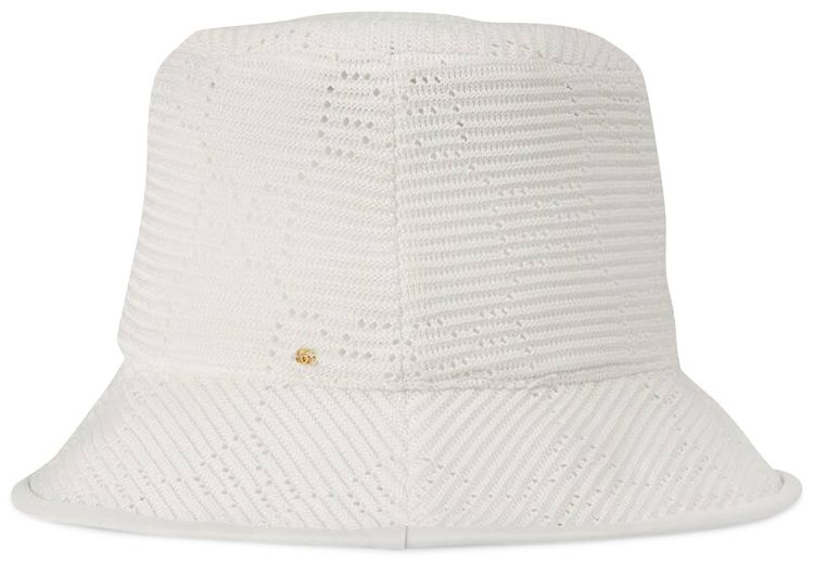 Gucci GG Cable Knit Fedora Ivory