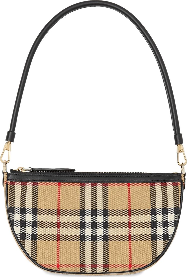 Burberry Olympia Check Pouch Shoulder Bag 'Archive Beige'
