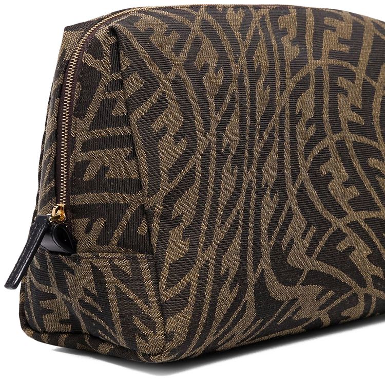 Fendi x Sarah Coleman FF Vertigo Trapeze Beauty Bag Brown