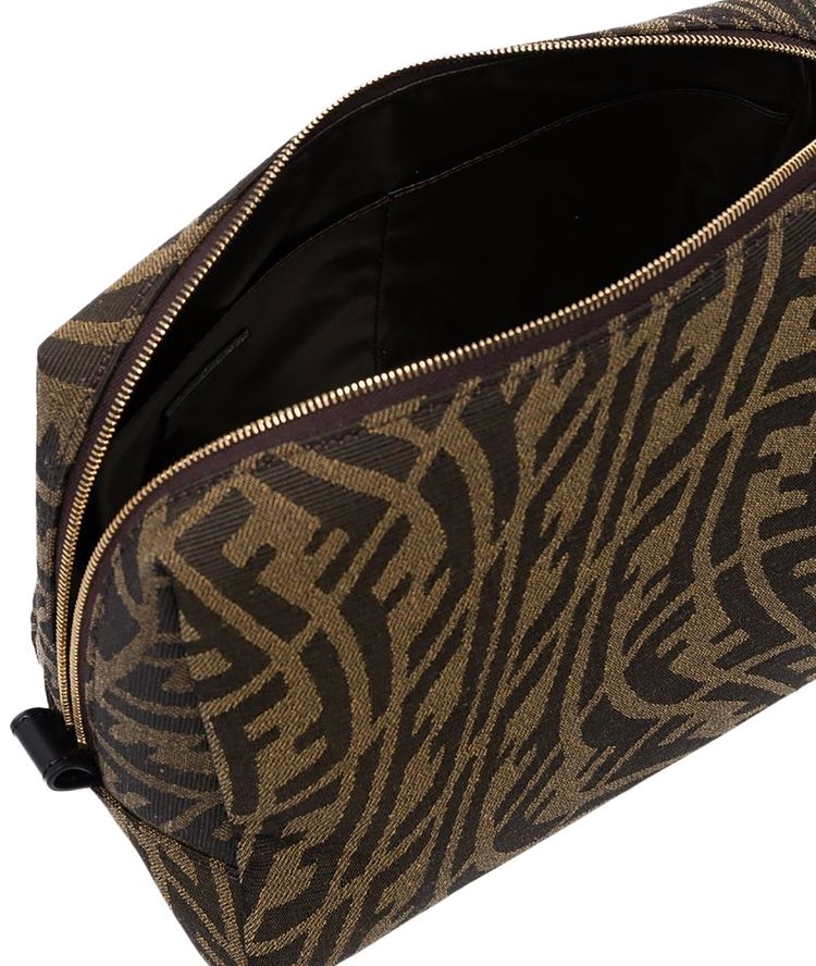 Fendi x Sarah Coleman FF Vertigo Trapeze Beauty Bag Brown