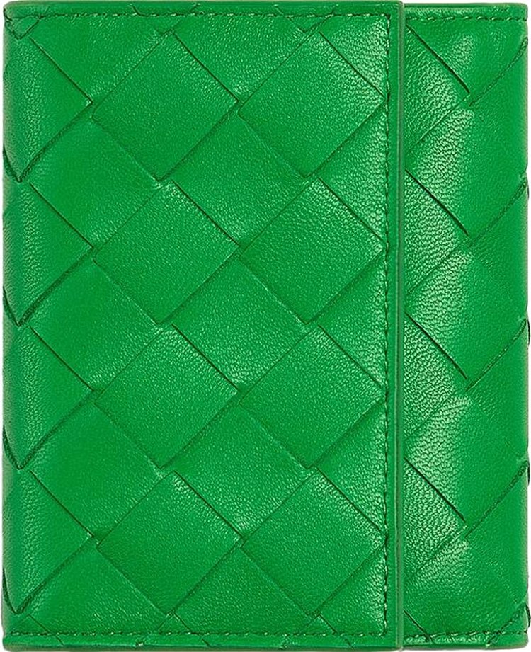 Bottega Veneta Bi Fold Card Case ParakeetGold