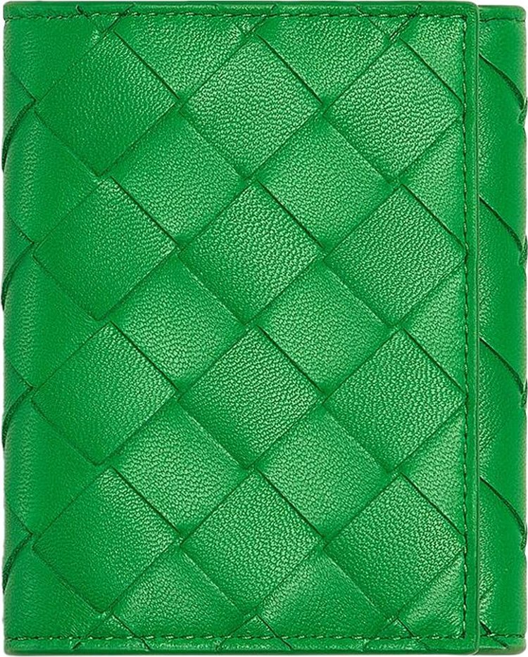 Bottega Veneta Bi-Fold Card Case 'Parakeet/Gold'