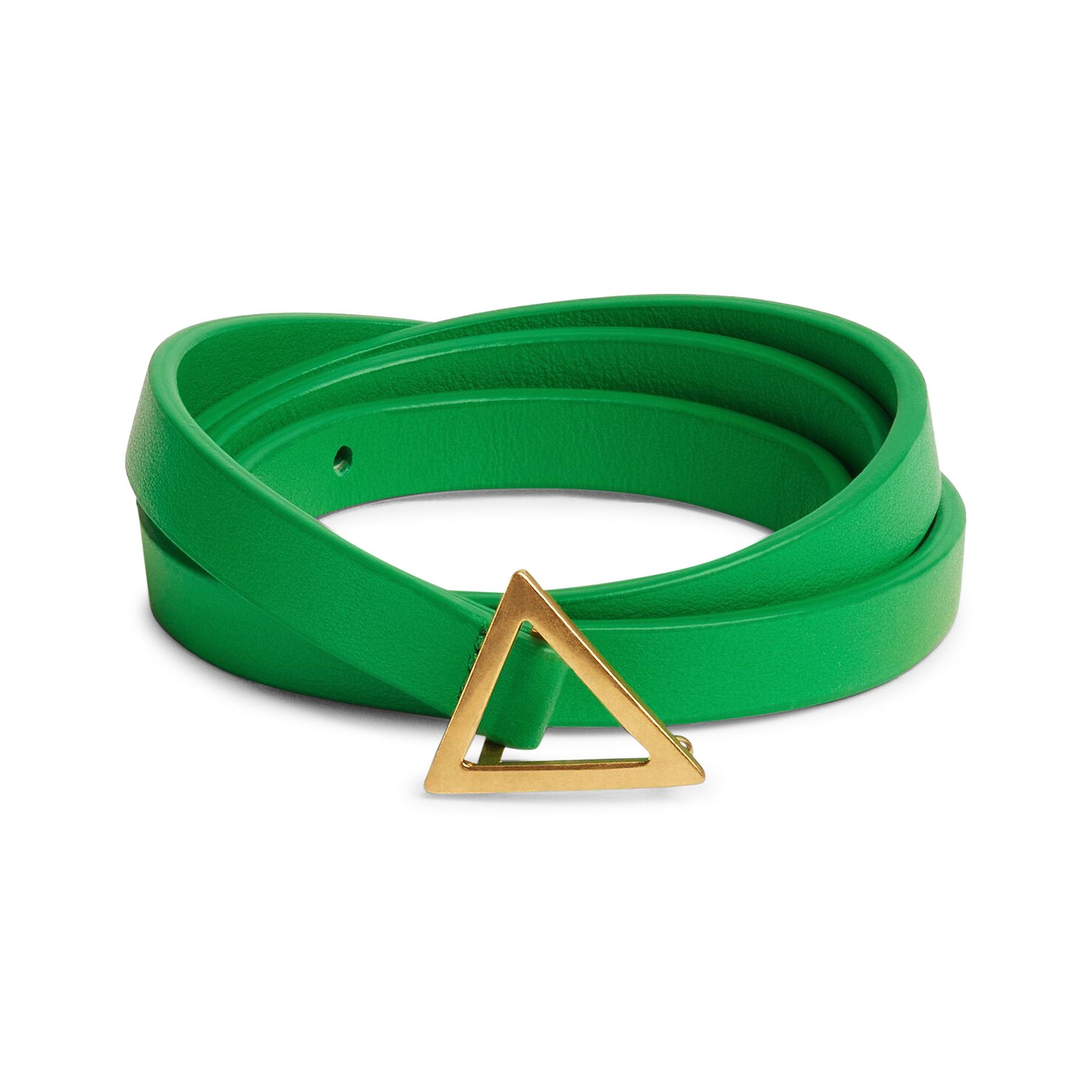 Buy Bottega Veneta Triangle Belt 'Parakeet/Gold' - 619759