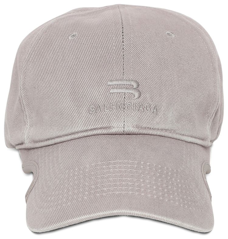 Balenciaga Notched Visor Cap Steel Grey