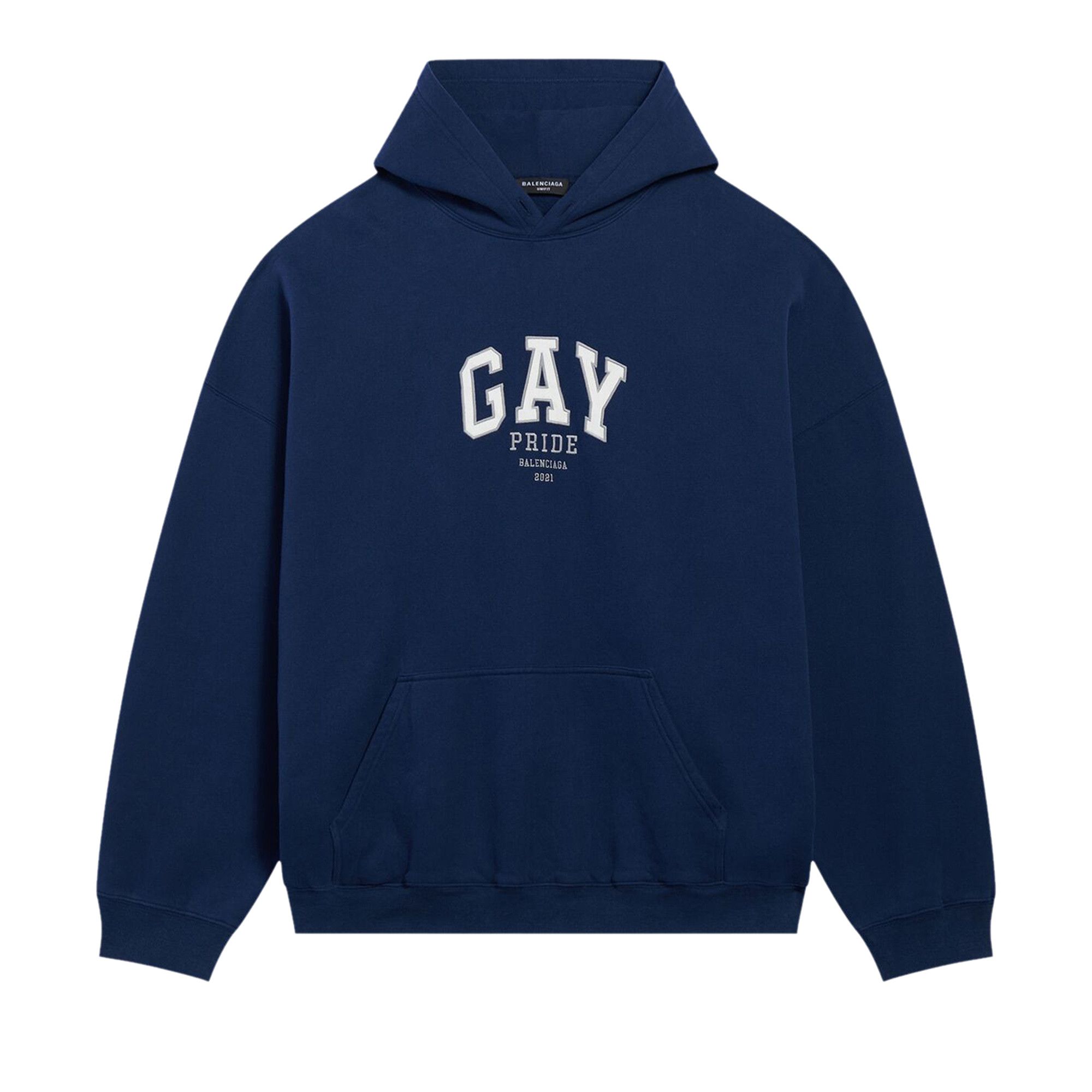 Balenciaga navy hoodie best sale