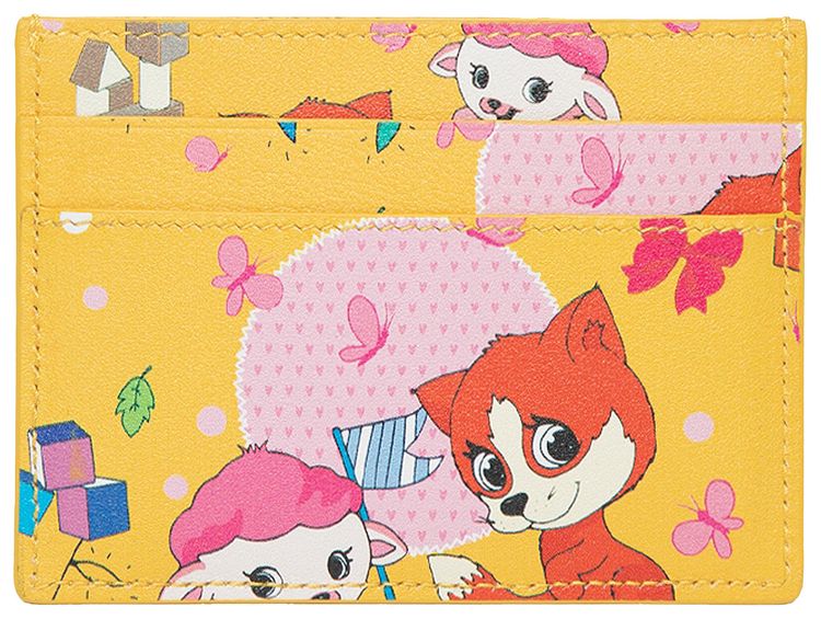 Balenciaga Cardholder Puppies Yellow Print