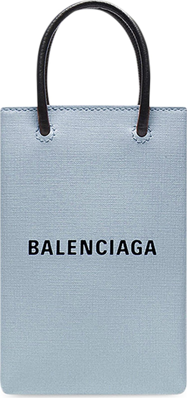 Balenciaga Shopping Phone Holder 'Blue/Grey'