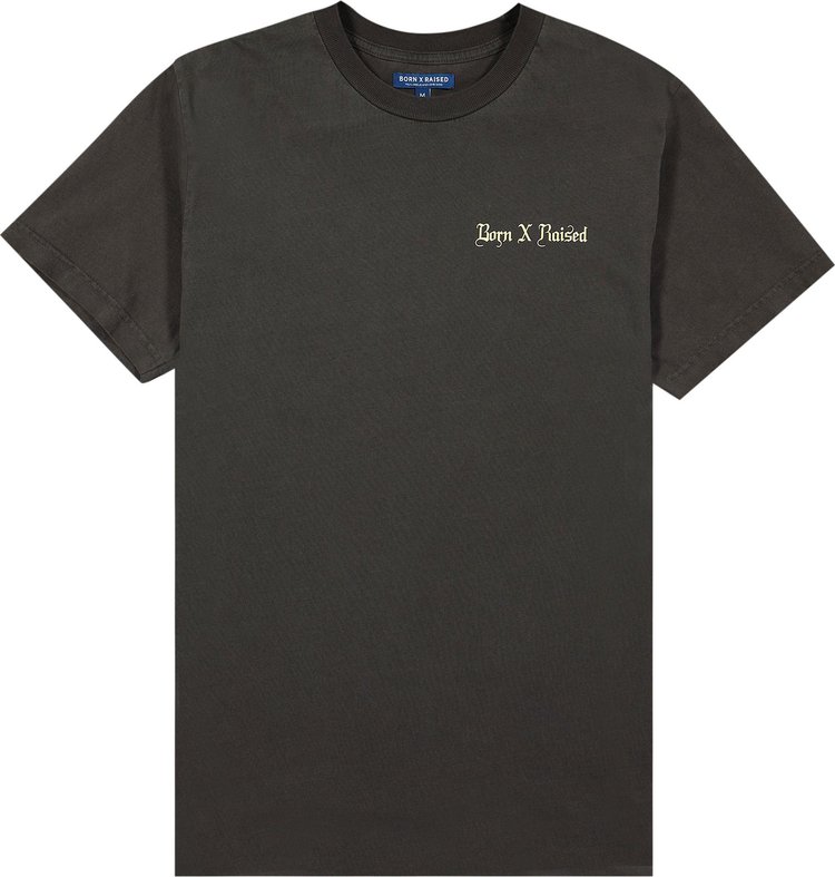 Born x Raised Script Print T-Shirt 'Black'