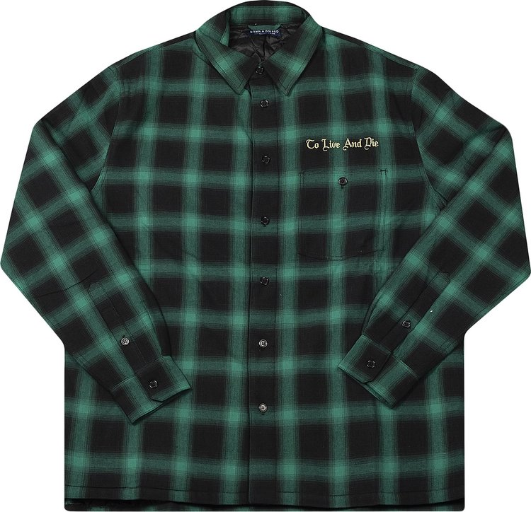Born x Raised To Live And Die Flannel 'Green'