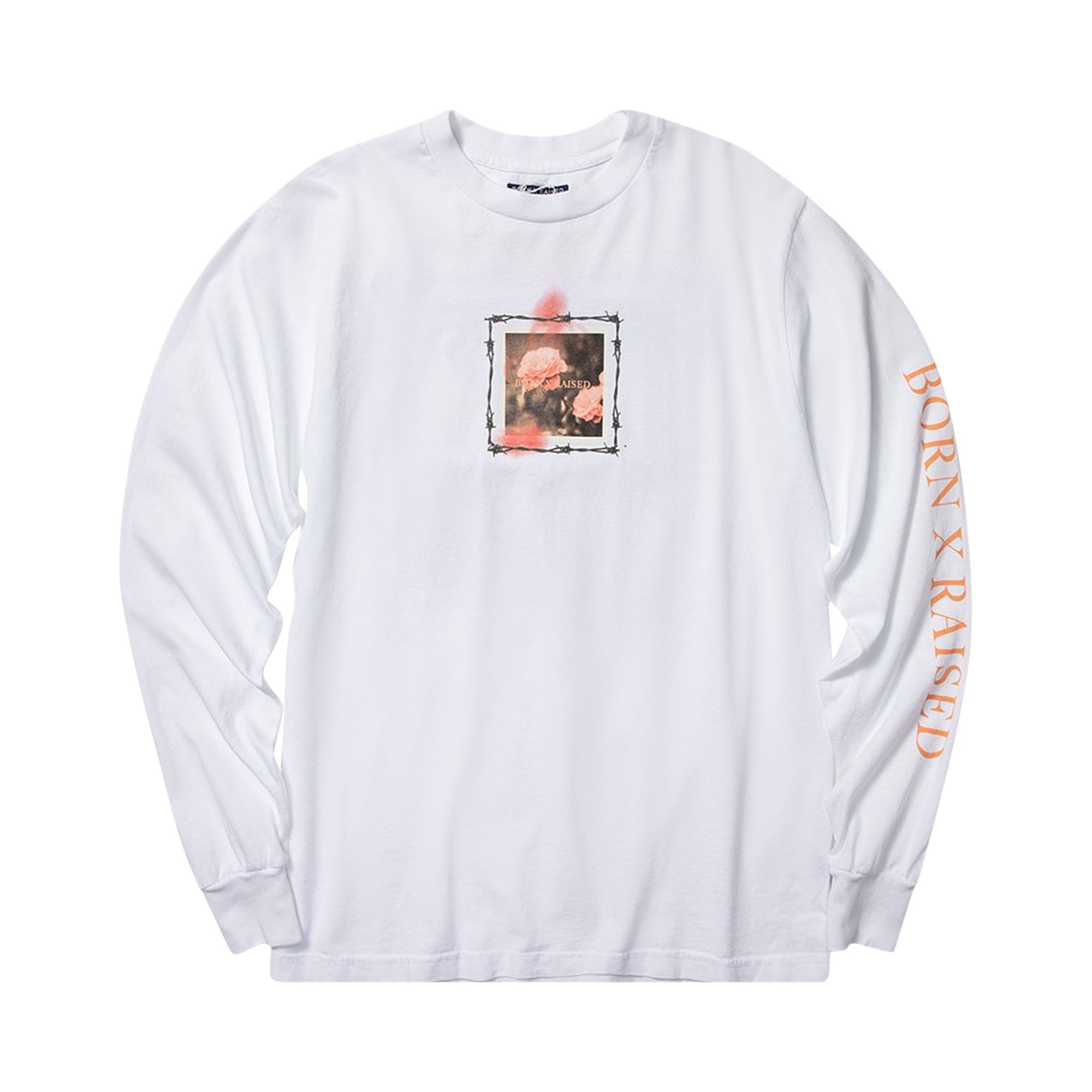 Buy Born x Raised Barbed Wire Long-Sleeve T-Shirt 'White