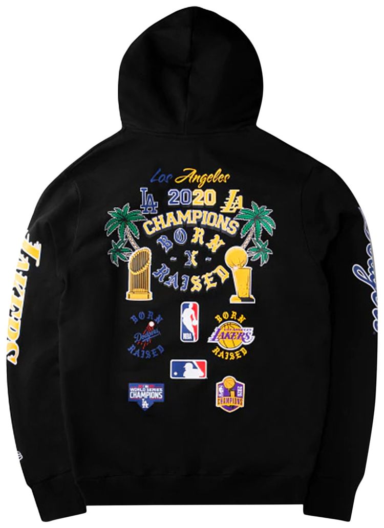 Born x Raised Los Angeles Champions Hoodie Black