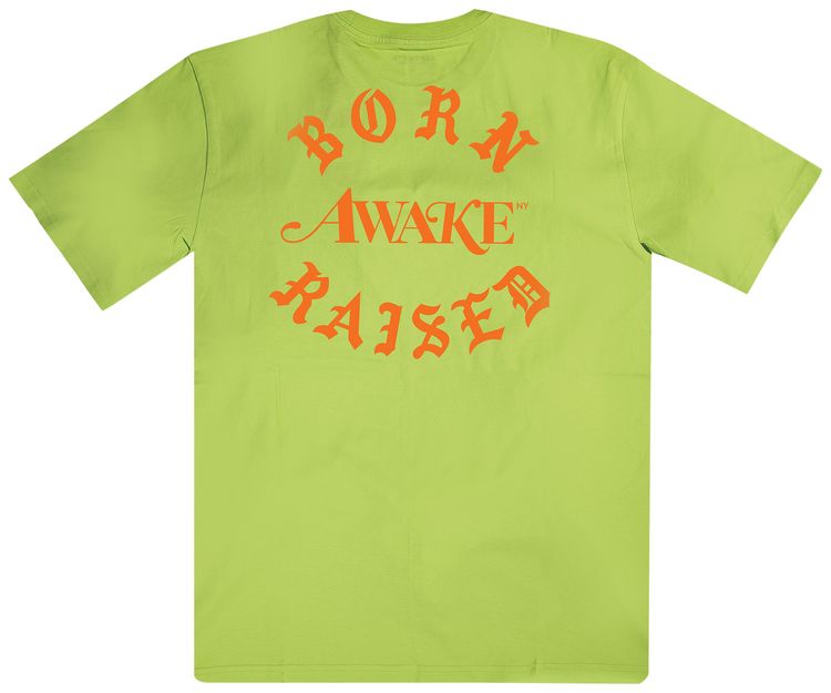 Born x Raised x Awake x Carhartt WIP Pocket Tee Lime