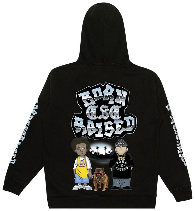 Born x Raised x CSC Blockhuggers Hoodie Black