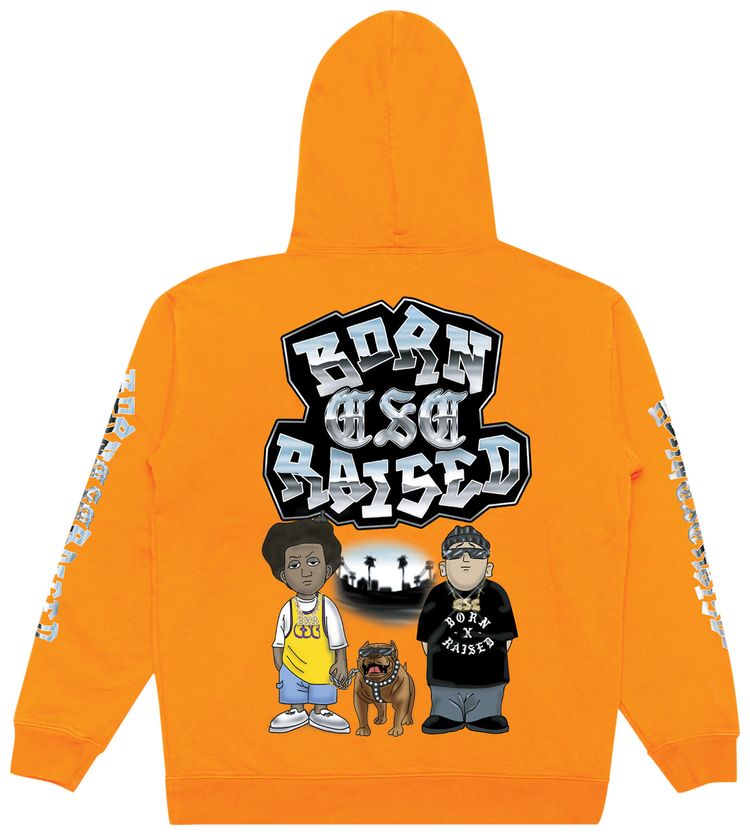 Born x Raised x CSC Blockhuggers Hoodie Orange