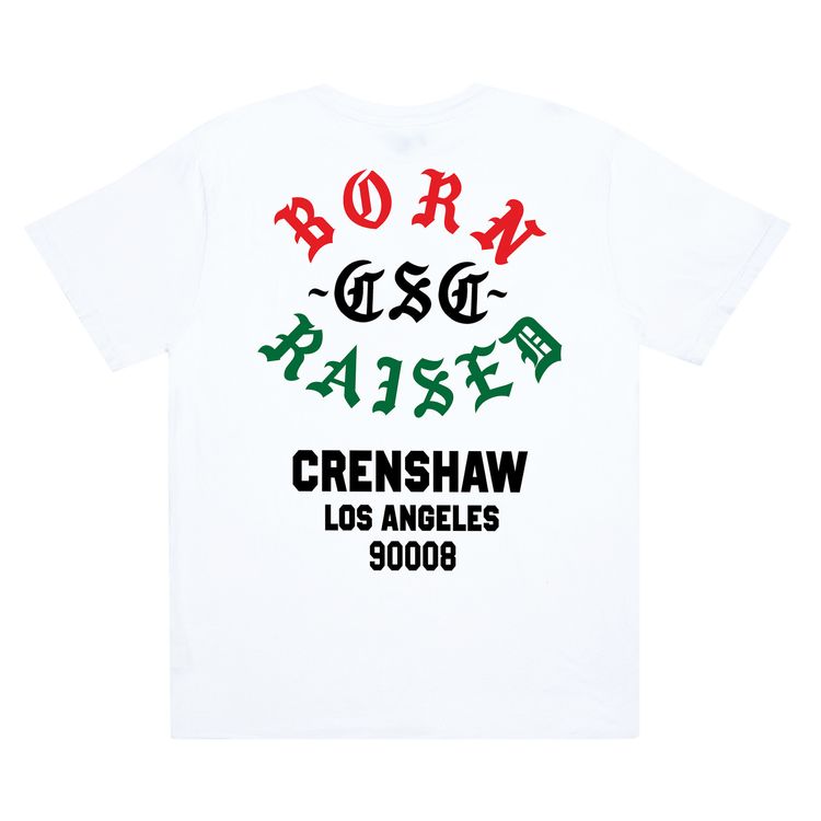 Born x Raised x CSC Crenshaw Rocker Tee White