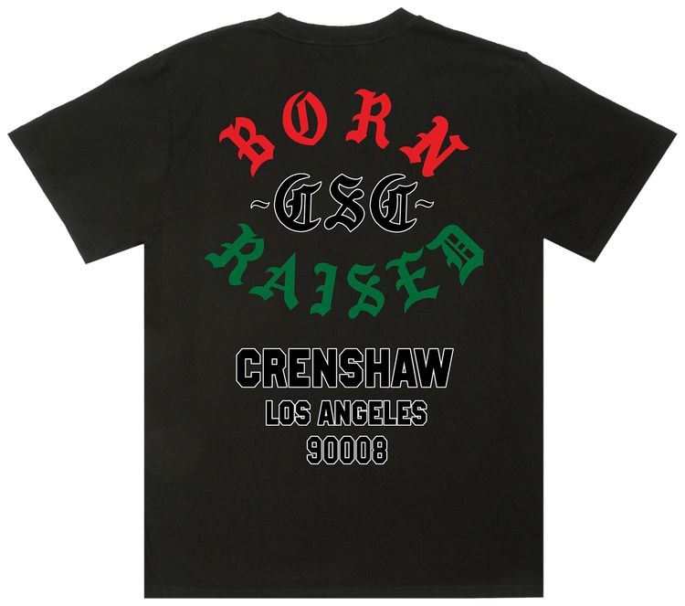 Born x Raised x CSC Crenshaw Rocker Tee Black