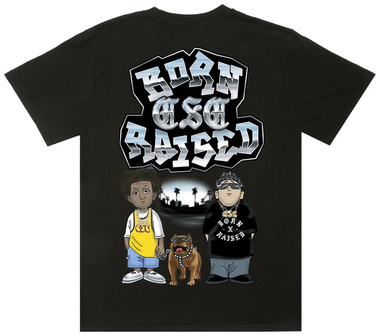 Born x Raised x CSC Blockhuggers Tee Black