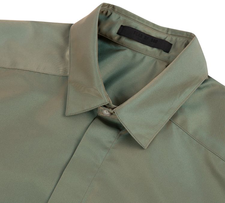 Fear of God Short Sleeve Nylon Shirt Green Iridescent
