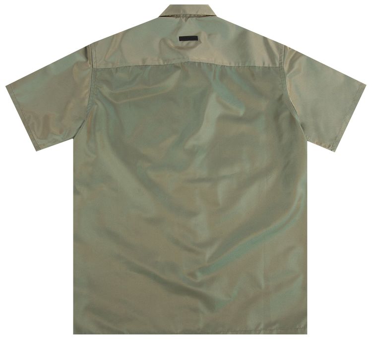 Fear of God Short Sleeve Nylon Shirt Green Iridescent