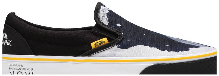 National Geographic x Vans Classic Slip On Then Now Glacier