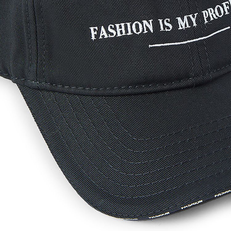 Vetements Fashion Is My Professon Cap Black