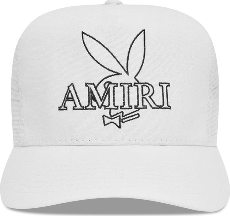 Amiri Playboy Bunny Hat 'White/Black'