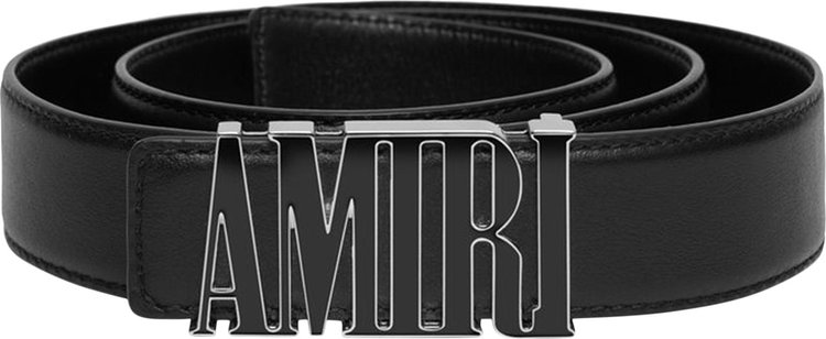 Amiri Core Enamel Buckle MM30 Belt Black