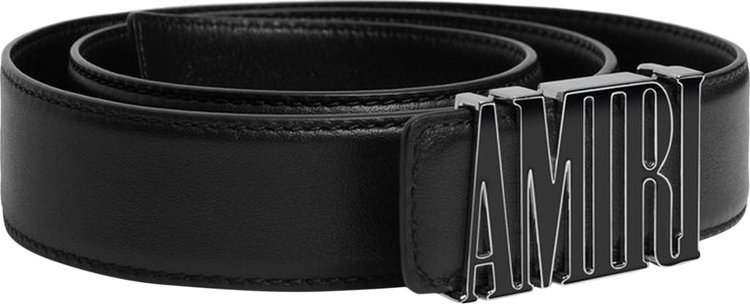 Amiri Core Enamel Buckle MM30 Belt Black