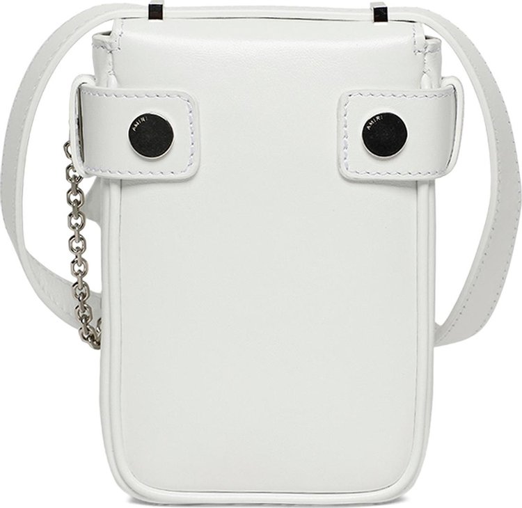 Amiri Mini Nappa Amp Crossbody Bag White