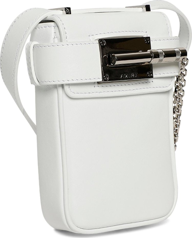 Amiri Mini Nappa Amp Crossbody Bag White