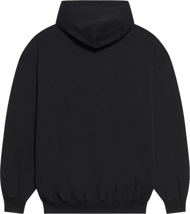 Balenciaga Medium Fit Hoodie BlackWhite