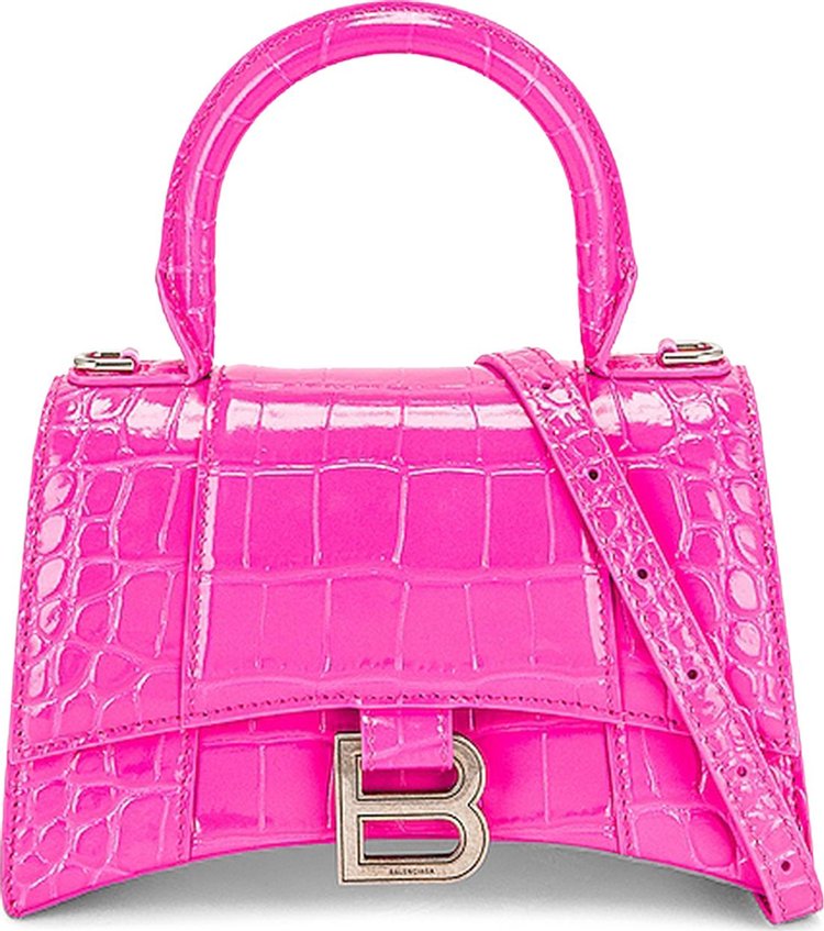 Buy Balenciaga XS Hourglass Top Handle Bag 'Neon Pink' - 592833 2UD6Y 5608