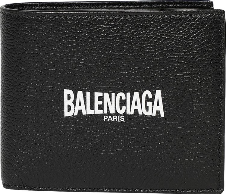 Balenciaga Paris Logo Bifold Wallet 'Black/White'