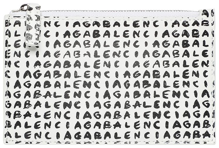 Balenciaga Logo Letters Pouch BlackWhite
