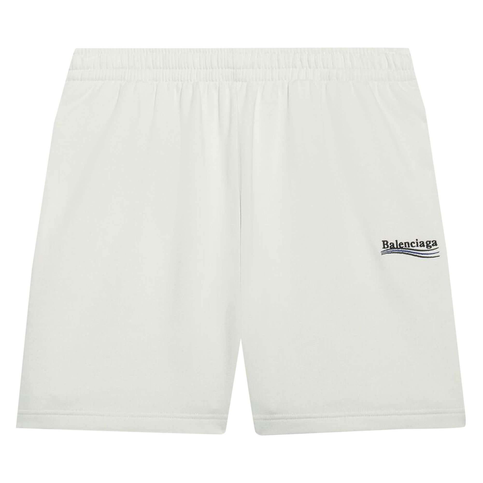 Buy Balenciaga Political Campaign Sweat Shorts 'Dirty White/Black