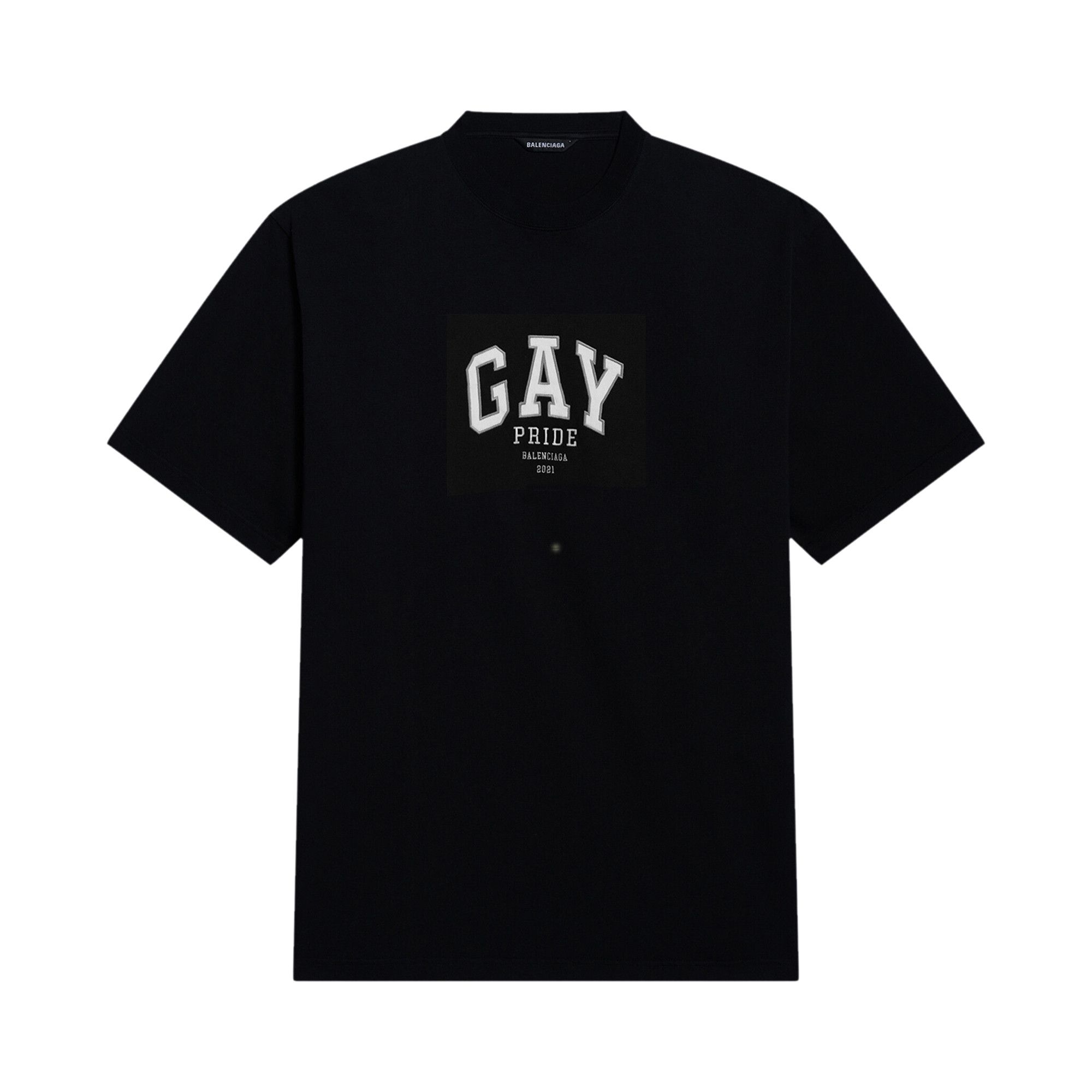 Buy Balenciaga Pride 2021 Oversized Tee 'Black' - 651795 Buy Balenciaga Pride 2021 Oversized Tee 'Black' - 651795