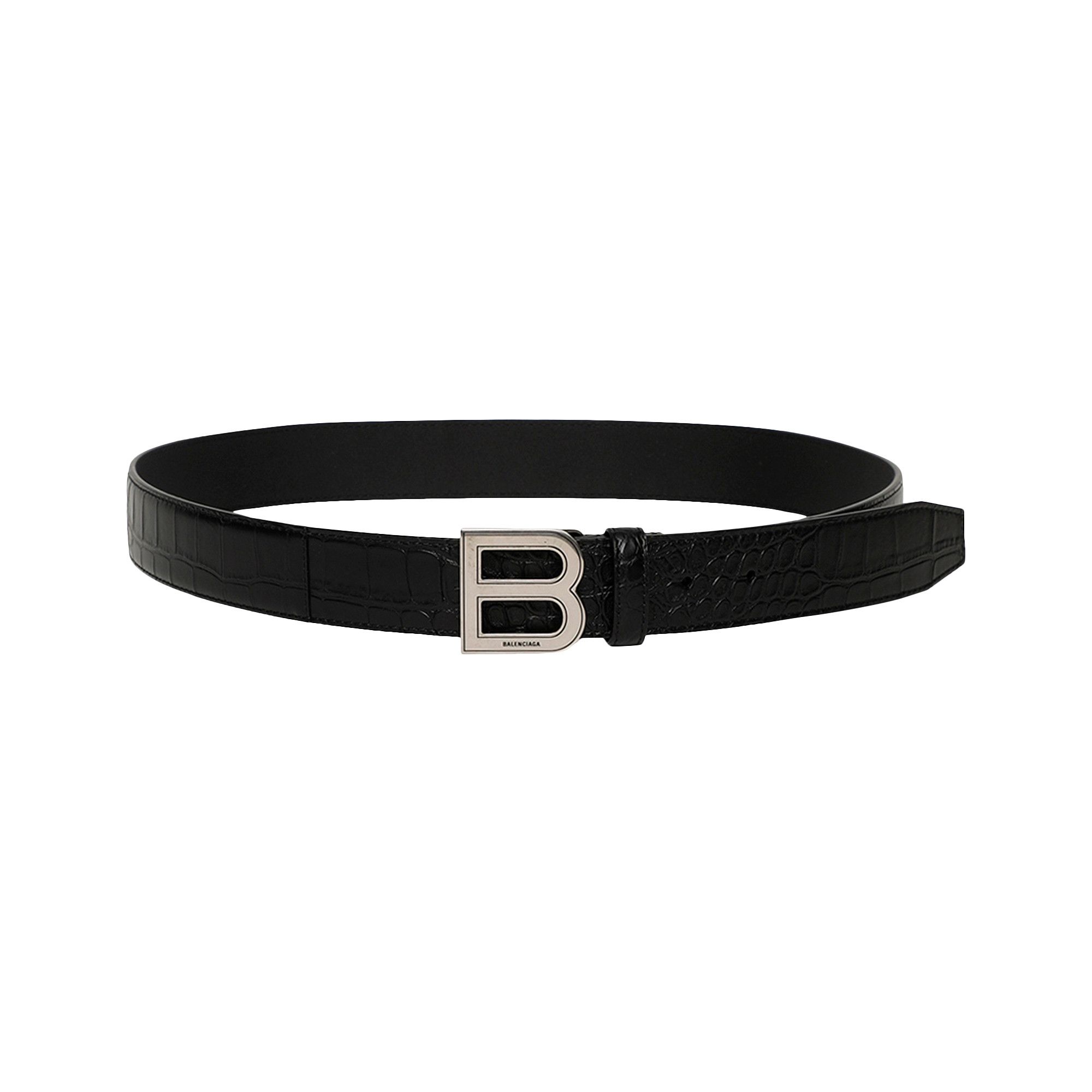 Buy Balenciaga Leather Belt 'Black' - 655956 1ROBY 1000