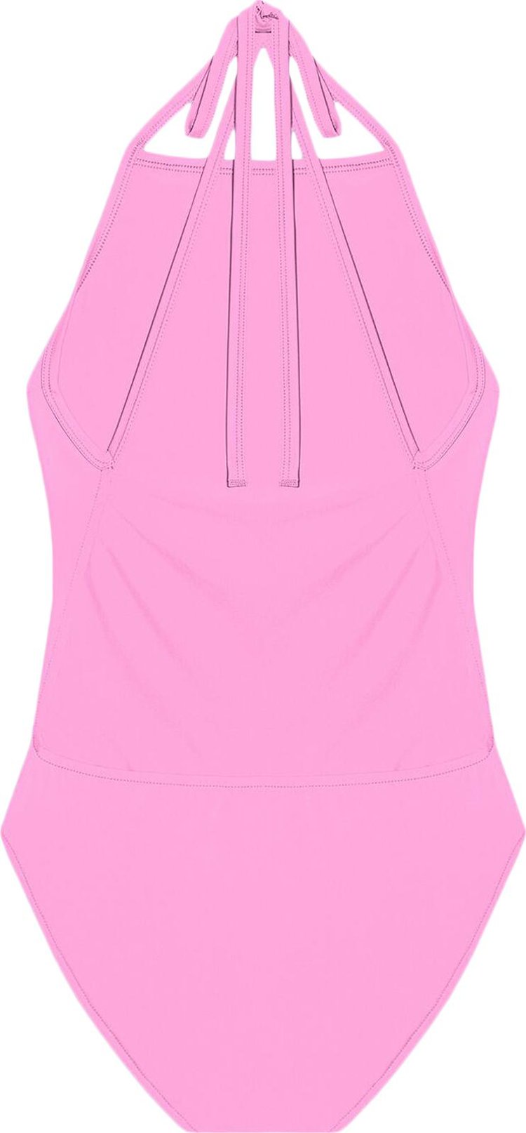 Balenciaga Strappy One Piece Swimsuit Fuchsia