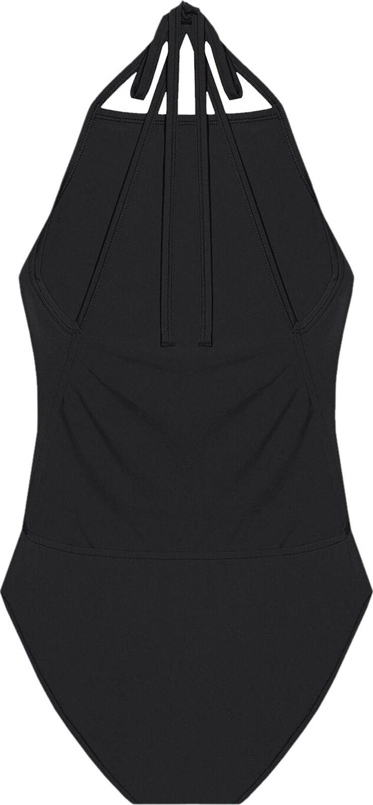 Balenciaga Strappy One Piece Swimsuit Black