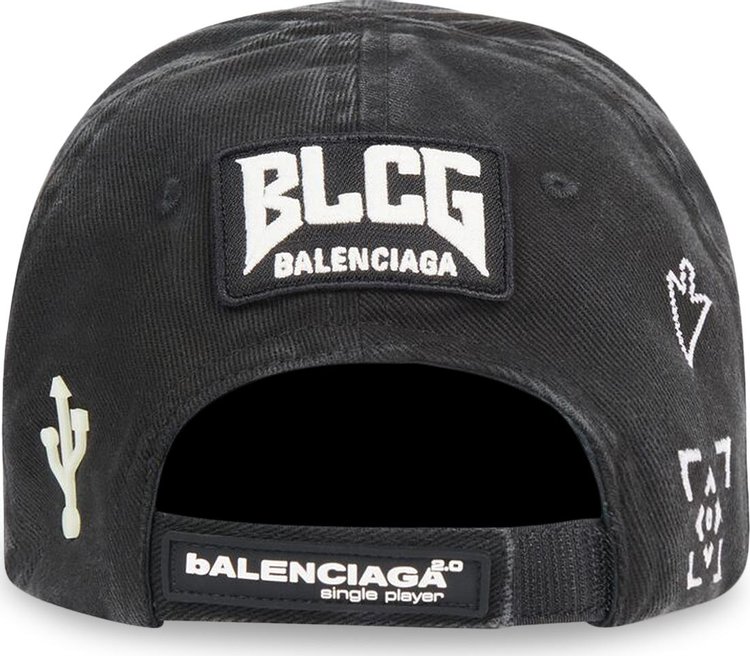 Balenciaga Gamer Cap Black