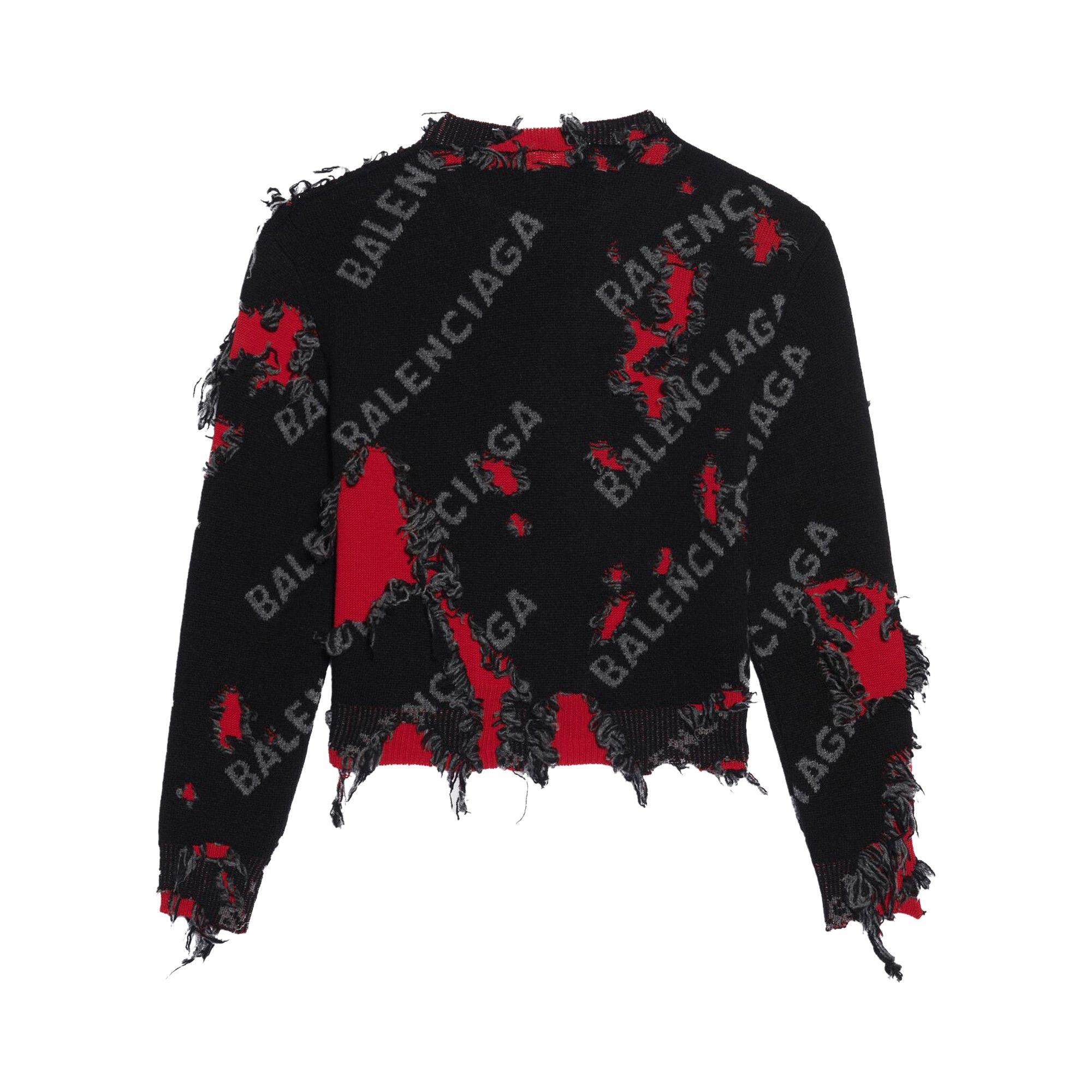 Balenciaga black sweater discount